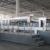 Sheet processing equipment in a factory