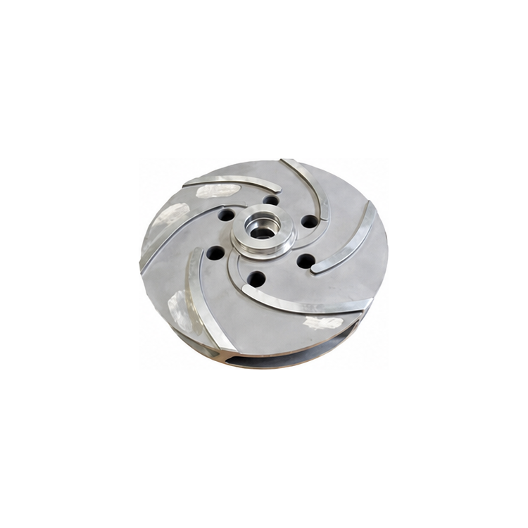 Six vane open pump impeller